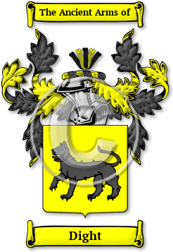 Dight Family Crest Download (JPG) Legacy Series - 600 DPI