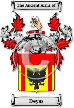 Deyas Family Crest Download (jpg) Legacy Series - 150 DPI