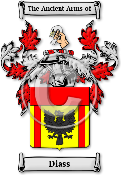 Diass Family Crest Download (jpg) Legacy Series - 150 DPI