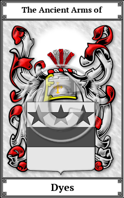 Dyes Family Crest Download (JPG)  Book Plated - 150 DPI