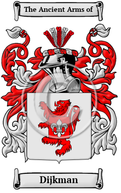 Dijkman Family Crest Download (JPG) Heritage Series - 600 DPI