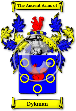 Dykman Family Crest Download (jpg) Legacy Series - 150 DPI