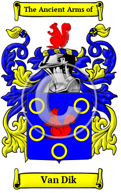 Van Dik Family Crest/Coat of Arms
