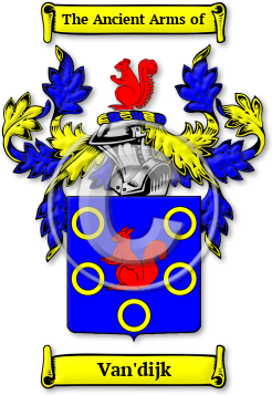 Van'dijk Family Crest Download (jpg) Legacy Series - 150 DPI