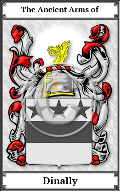 Dinally Family Crest Download (JPG)  Book Plated - 150 DPI