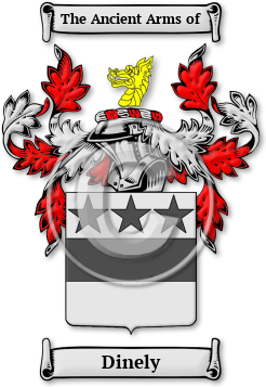 Dinely Family Crest Download (jpg) Legacy Series - 150 DPI
