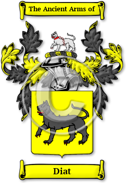 Diat Family Crest Download (jpg) Legacy Series - 150 DPI