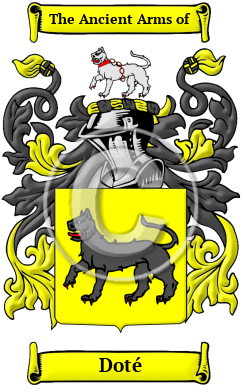 Doté Family Crest Download (JPG) Heritage Series - 600 DPI