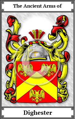 Dighester Family Crest Download (JPG)  Book Plated - 150 DPI