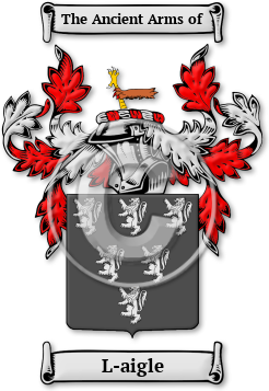 L-aigle Family Crest Download (jpg) Legacy Series - 150 DPI