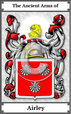 Airley Family Crest Download (JPG)  Book Plated - 150 DPI