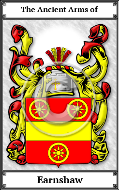Earnshaw Family Crest Download (JPG) Book Plated - 600 DPI