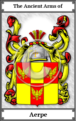 Aerpe Family Crest Download (JPG)  Book Plated - 150 DPI