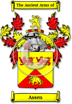 Assen Family Crest Download (jpg) Legacy Series - 150 DPI