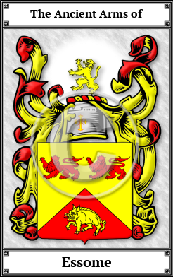 Essome Family Crest Download (JPG)  Book Plated - 150 DPI