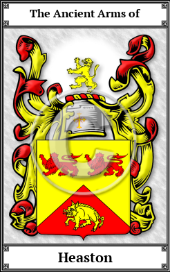 Heaston Family Crest Download (JPG) Book Plated - 600 DPI