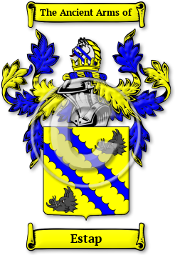 Estap Family Crest Download (jpg) Legacy Series - 150 DPI