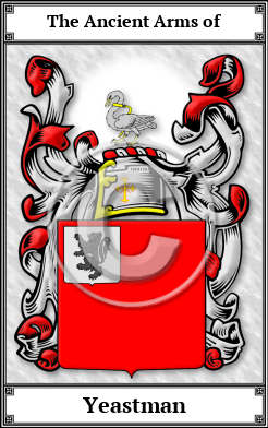 Yeastman Family Crest Download (JPG)  Book Plated - 150 DPI