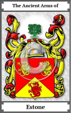 Estone Family Crest Download (JPG) Book Plated - 600 DPI