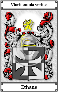 Ethane Family Crest Download (JPG)  Book Plated - 150 DPI