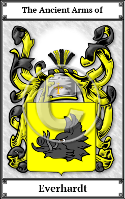 Everhardt Family Crest Download (JPG) Book Plated - 600 DPI