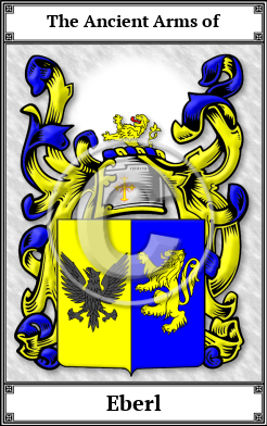 Eberl Family Crest Download (JPG)  Book Plated - 150 DPI