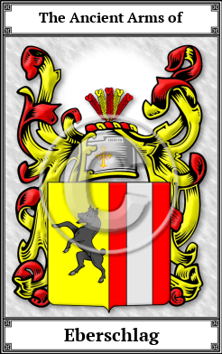 Eberschlag Family Crest Download (JPG)  Book Plated - 150 DPI