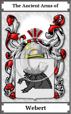 Webert Family Crest Download (JPG)  Book Plated - 150 DPI