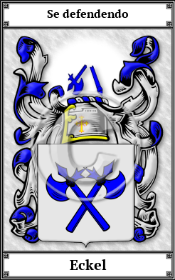 Eckel Family Crest Download (JPG)  Book Plated - 150 DPI