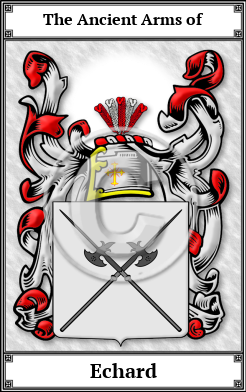 Echard Family Crest Download (JPG)  Book Plated - 150 DPI