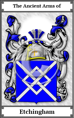 Etchingham Family Crest Download (JPG)  Book Plated - 150 DPI