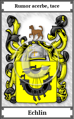 Echlin Family Crest Download (JPG)  Book Plated - 150 DPI