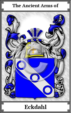 Eckdahl Family Crest Download (JPG) Book Plated - 600 DPI