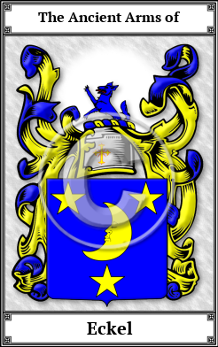 Eckel Family Crest Download (JPG)  Book Plated - 150 DPI