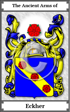 Eckher Family Crest Download (JPG)  Book Plated - 150 DPI