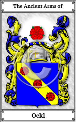 Ockl Family Crest Download (JPG)  Book Plated - 150 DPI