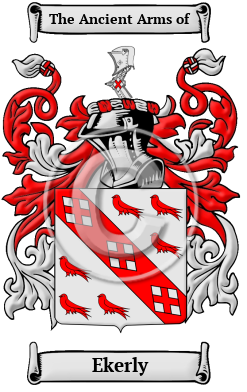 Ekerly Family Crest/Coat of Arms