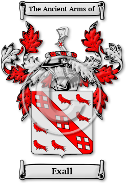 Exall Family Crest Download (jpg) Legacy Series - 150 DPI