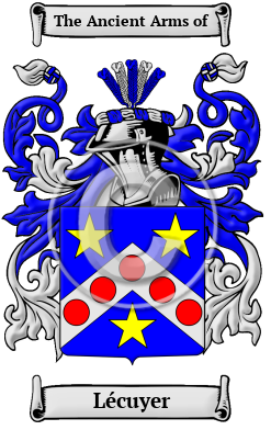 Lécuyer Family Crest Download (JPG) Heritage Series - 300 DPI