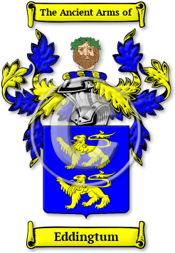 Eddingtum Family Crest Download (jpg) Legacy Series - 150 DPI