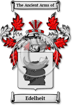 Edelheit Family Crest Download (jpg) Legacy Series - 150 DPI