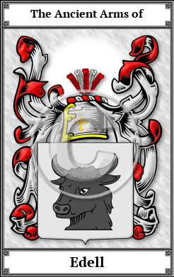 Edell Family Crest Download (JPG) Book Plated - 600 DPI