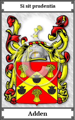 Adden Family Crest Download (JPG)  Book Plated - 150 DPI