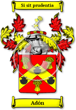 Adón Family Crest Download (jpg) Legacy Series - 150 DPI