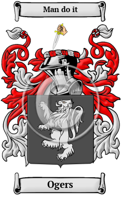 Ogers Family Crest/Coat of Arms