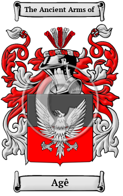 Agê Family Crest Download (JPG) Heritage Series - 300 DPI