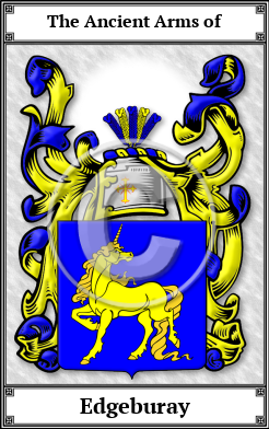 Edgeburay Family Crest Download (JPG)  Book Plated - 150 DPI