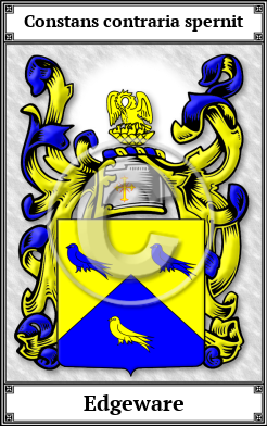 Edgeware Family Crest Download (JPG) Book Plated - 600 DPI