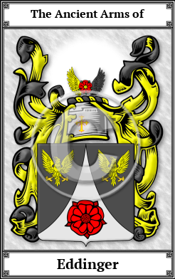 Eddinger Family Crest Download (JPG)  Book Plated - 150 DPI