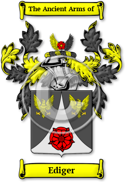Ediger Family Crest Download (JPG) Legacy Series - 600 DPI